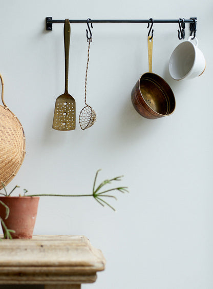 Grove Hanging Rail, Blackened Brass