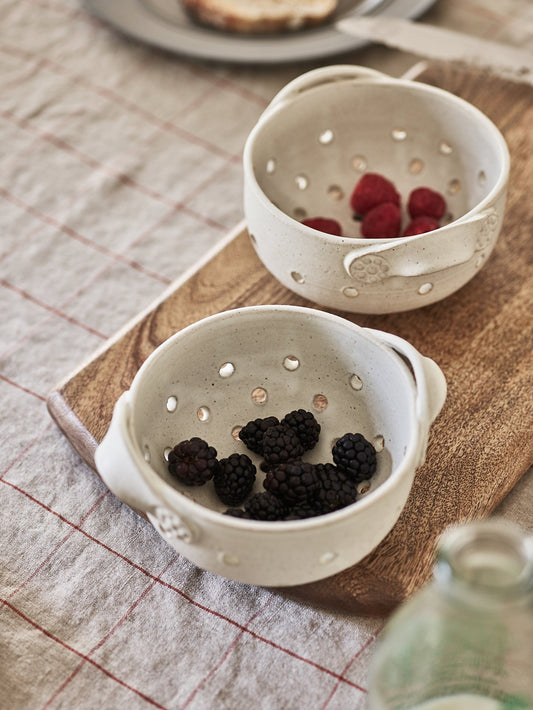 Stoneware Berry Colander