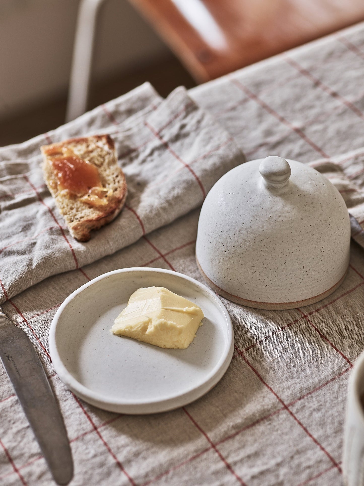 Stoneware Butter Dish