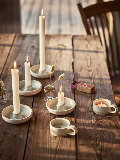 Stoneware Candle Holder