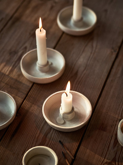 Stoneware Candle Holder