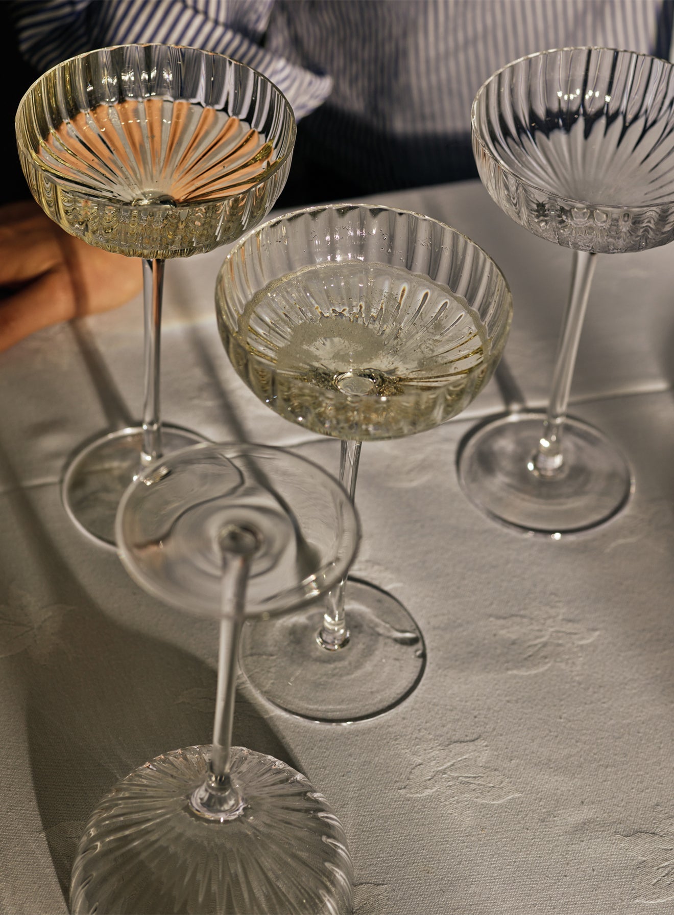 Isla Fluted Champagne Coupe, Set of Two