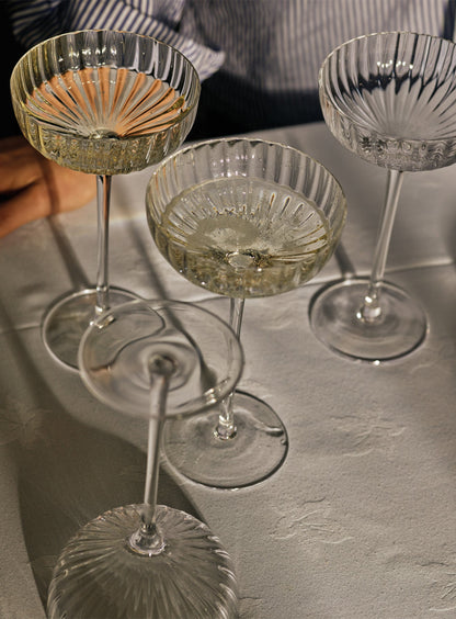 Isla Fluted Champagne Coupe, Set of Two