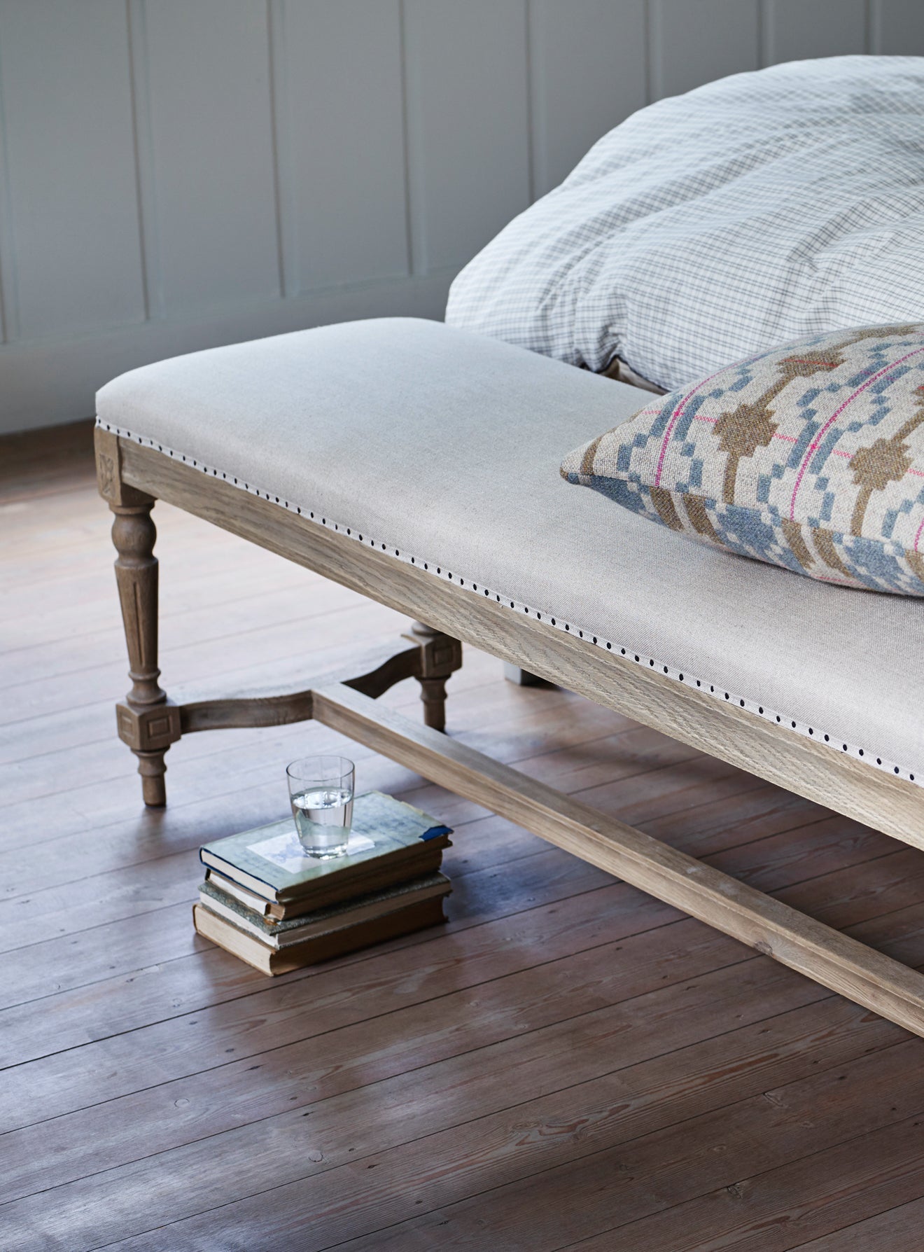 Latham Linen Bench