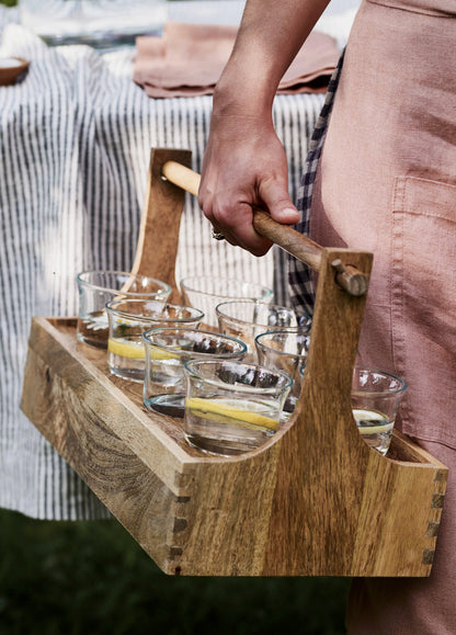 Lyle Water Glass, Carrier Set