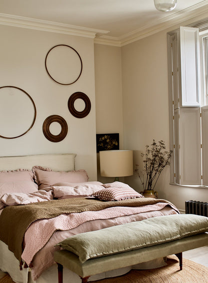 Mila Bed, Flax Linen