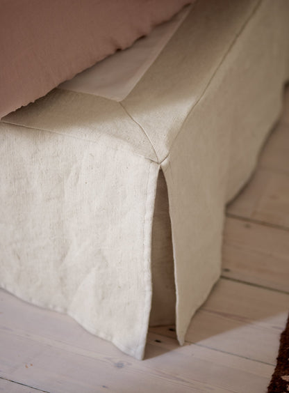 Mila Bed Base, Flax Linen