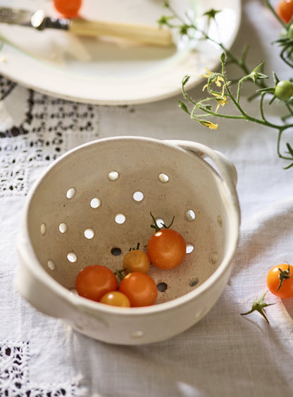 Stoneware Berry Colander