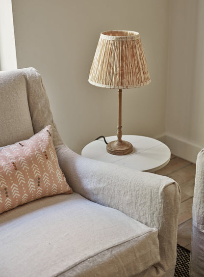 Shibori Silk Lampshade, Medium