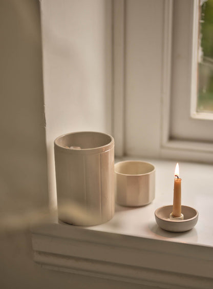Stoneware Candle Holder